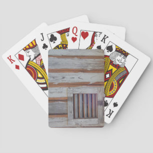 Rustic American Flag Playing Cards