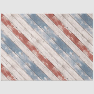 Rustic Americana Wood Plank  Tissue Paper