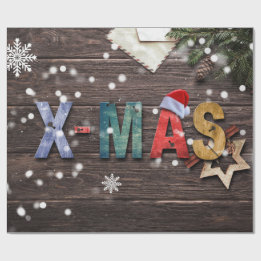 Rustic and Fun X-Mas Wrapping Paper