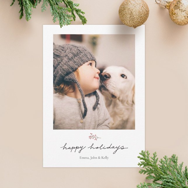 Rustic and Minimalist Christmas Holiday card (Creator Uploaded)