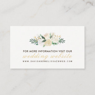 Rustic and Romantic Woodland Wedding Website Cards
