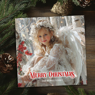 Rustic angel download holiday Christmas greeting