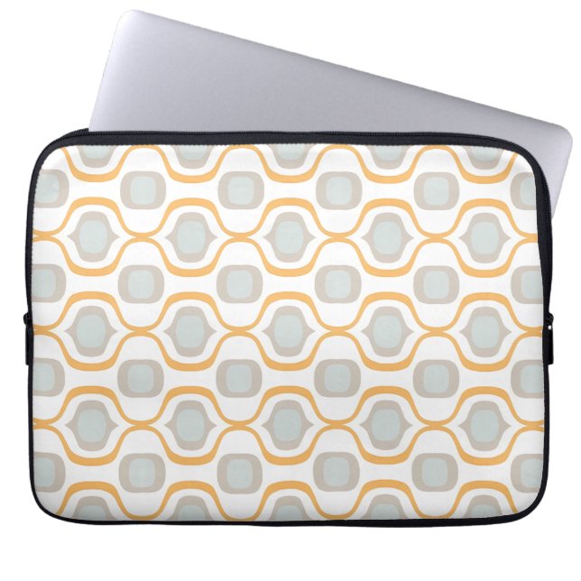 Rustic Angles: Farmhouse Geometric Shades Laptop Sleeve (Front)