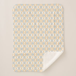 Rustic Angles: Farmhouse Geometric Shades Sherpa Blanket