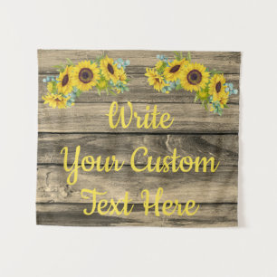 Rustic Anniversary Party Photo Booth Backdrop Prop Tapestry