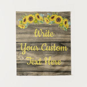 Rustic Anniversary Party Photo Booth Backdrop Prop Tapestry