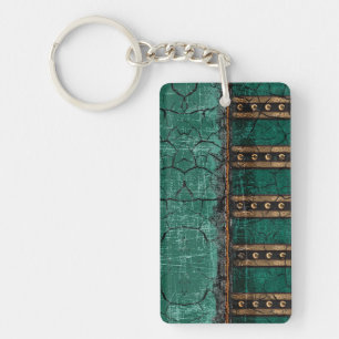 Rustic Antique Ancient Renaissance Tome 1 Key Ring