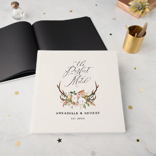 Rustic Antler Floral Wedding Boho Woodland Guest B Book
