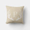 Rustic Antler Personalised Throw Pillow