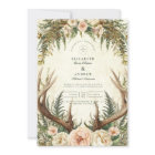 Rustic Antler Woodland Floral Wedding
