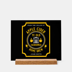Rustic Apple Cider Personalised  Acrylic Sign