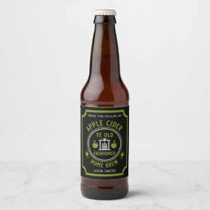 Rustic Apple Cider Personalised Beer Bottle Label