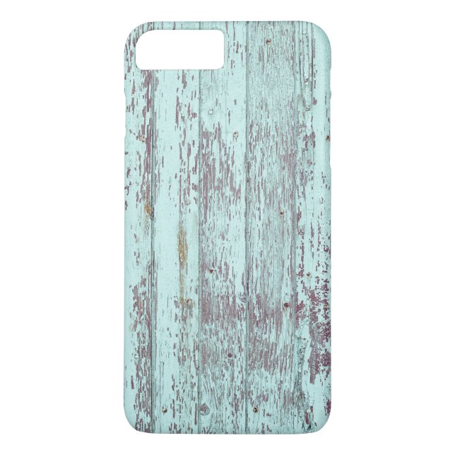 Rustic Aqua Barn Wood Case-Mate iPhone Case (Back)