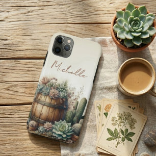 Rustic Arrangement Of Succulents & Cacti Case-Mate iPhone Case