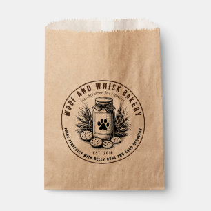Rustic Artisan Bakery doggy cookie Favour Bags