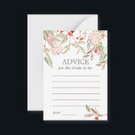 Rustic Australian Flowers Bride to be Advice Card<br><div class="desc">Rustic Australian Flowers Bride to be Advice Card.</div>