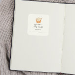 Rustic Autumn Baby Shower Bookplate Sticker<br><div class="desc">Baby Shower Bookplate Sticker featuring a watercolor pumpkin with flowers. A great addition for Baby's First Library or use as a personalised This Book Belongs To Sticker. Pair with our matching bring a book request card</div>
