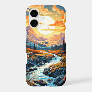 Rustic Autumn Countryside Illustration Art