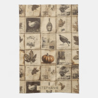 Rustic Autumn Ephemera Collage | Warm Earthy (2)