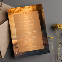 Rustic autumn fall tree lights wedding