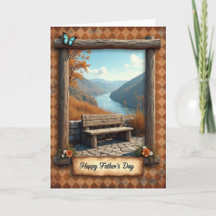 Rustic Autumn Fathers Day Card