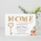 Rustic Autumn Floral Housewarming Invitation