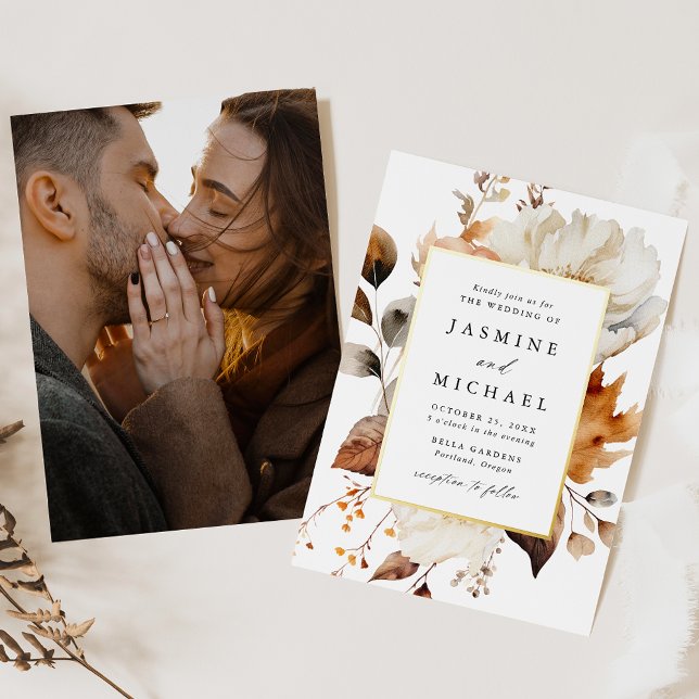 Rustic Autumn Floral Photo Wedding (Creator Uploaded)