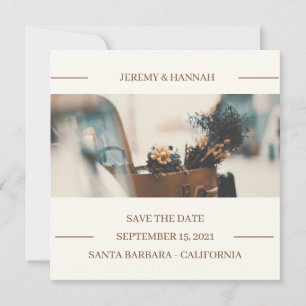 Rustic Autumn Floral Wedding Case Save The Date