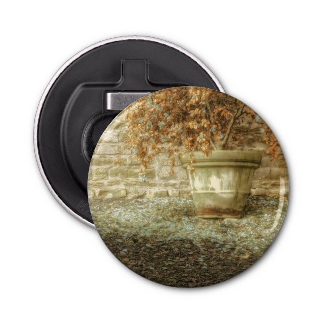 Rustic Autumn Garden Bottle Opener (Front)