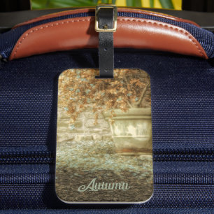 Rustic Autumn Garden Luggage Tag