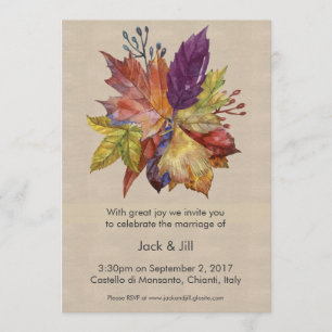 Rustic Autumn Invitation