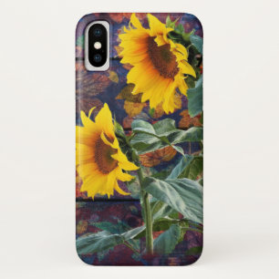 Rustic Autumn Leaves and Sunflowers Case-Mate iPhone Case
