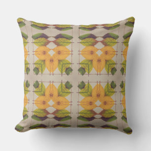 Rustic Autumn Leaves Cushion