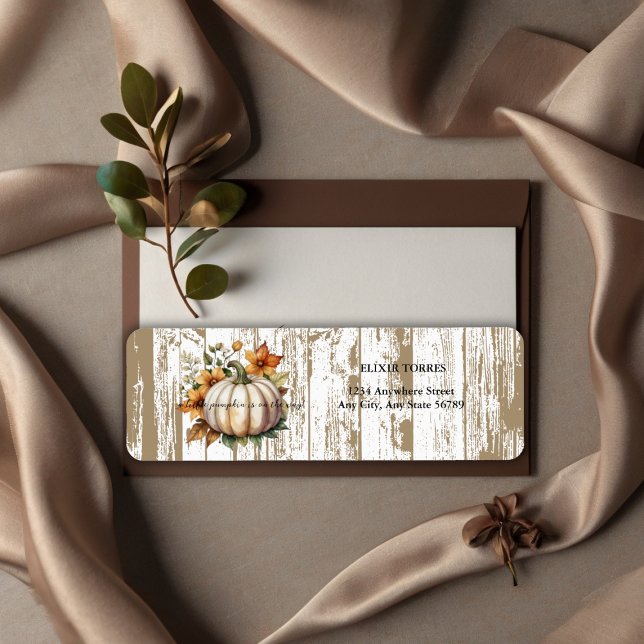 Rustic Autumn Leaves Little Pumpkin Baby Shower  (Creator Uploaded)