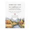 Rustic Autumn Mountain Wedding Invitation