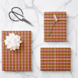Rustic Autumn Plaid Geometric Pattern  Wrapping Paper Sheet<br><div class="desc">Rustic Autumn Plaid Geometric Pattern Wrapping Paper Sheets</div>