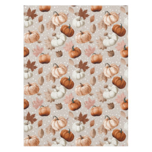 Rustic Autumn Pumpkins & Fall Leaves (2) Tablecloth