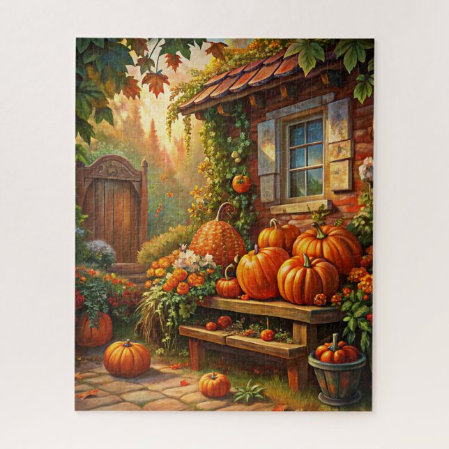 Rustic Autumn Puzzle (Vertical)