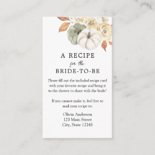 Rustic Autumn Request  Enclosure Card