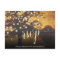 Rustic Autumn Tree & Lights Parchment Wedding RSVP