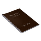 Rustic B&B Guest Book, Faux Dark Brown Burlap