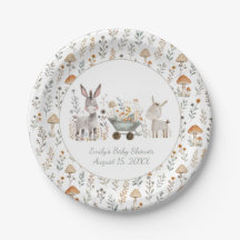 Rustic Baby Donkeys Unisex Baby Shower |
