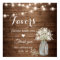 Rustic Baby's Breath Lights Wedding Favours Sign