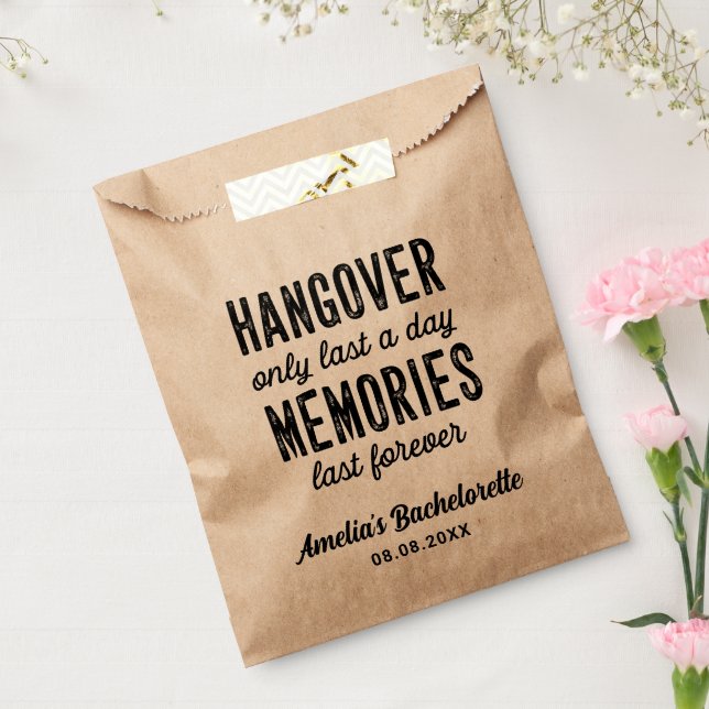 Rustic Bachelorette Party Hangover Recovery Kit Fa Favour Bags (Sealed)