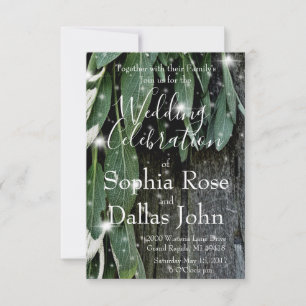 Rustic backyard barn wood and sage   country charm invitation