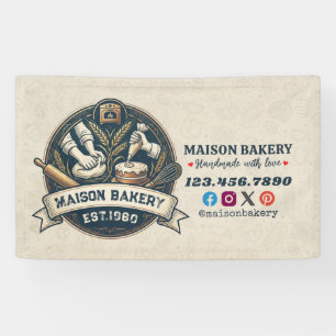 Rustic Bakery Store Pastry Dessert Sweet Cake Shop Banner