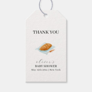 Rustic Baking Bun In The Oven Baby Shower Gift Tags