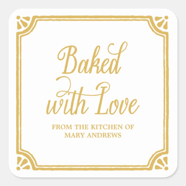 Rustic Baking | Holiday Baked Goods Stickers (Front)