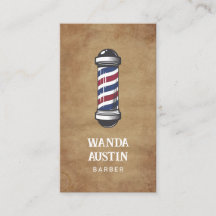 Rustic Barber Pole Barbershop 