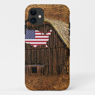 Rustic Barn American Flag Case-Mate iPhone Case